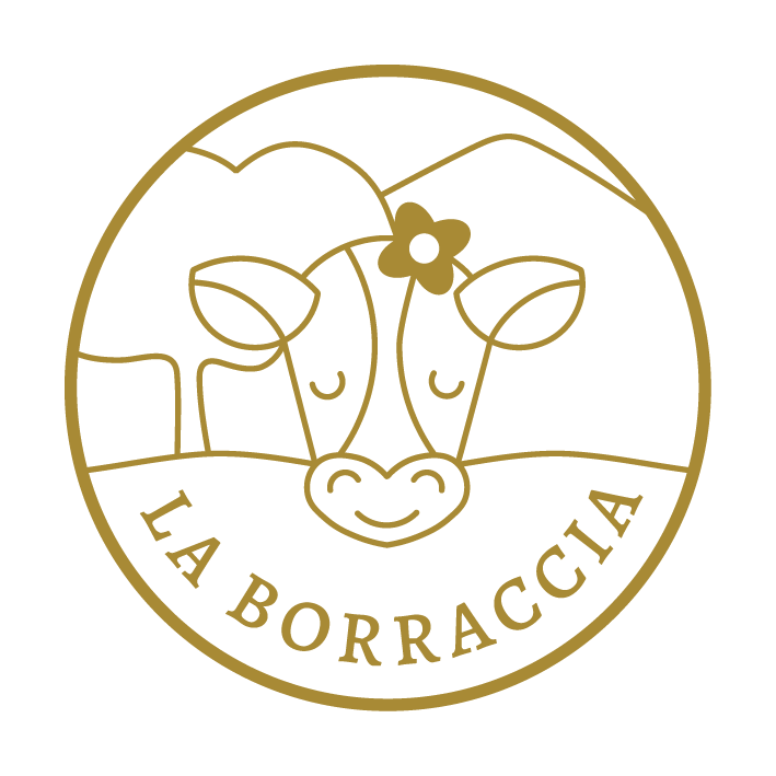 Logo azienda agricola La Borraccia variante badge con nome