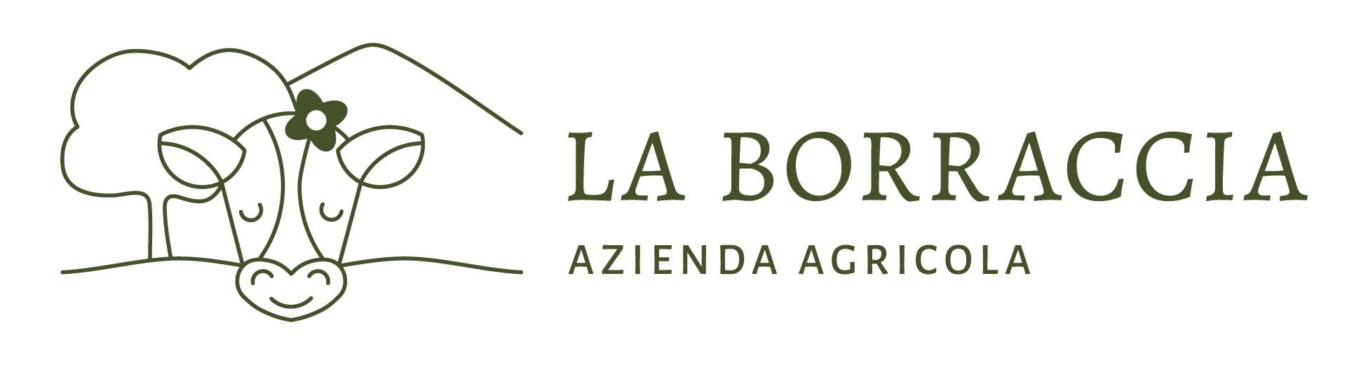 Logo azienda agricola La Borraccia variante orizzontale