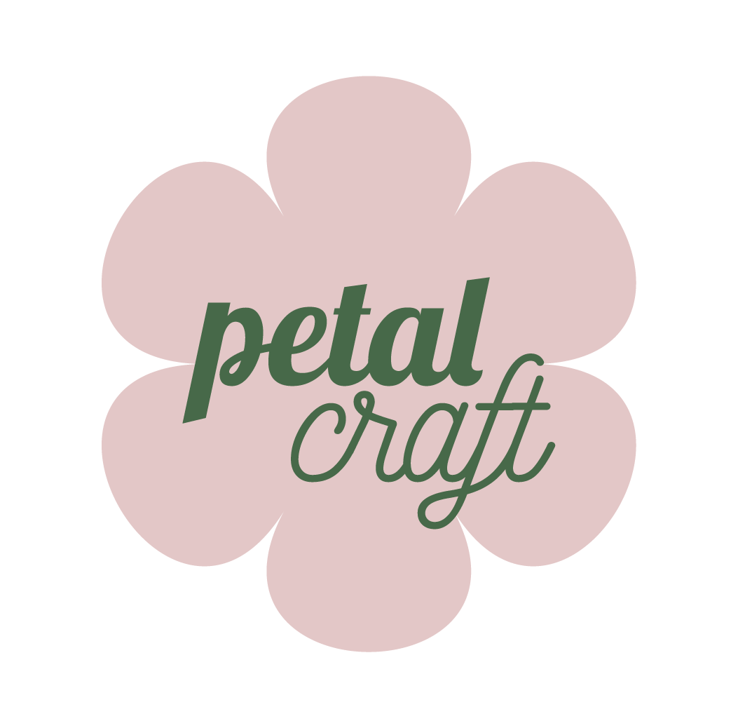 logo petal craft badge fiore