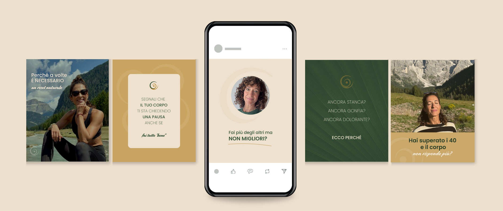 mockup template social equilibrio attivo